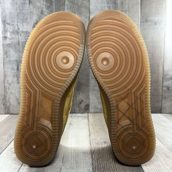 Nike Air Force 1 LV8 AF1 Wheat Gum Low Sneakers Suede Women's Size 8 I Kids 6.5Y - Picture 9 of 12